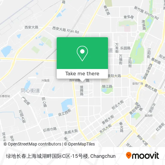绿地长春上海城湖畔国际C区-15号楼 map