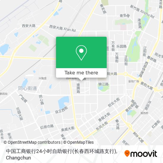 中国工商银行24小时自助银行(长春西环城路支行) map