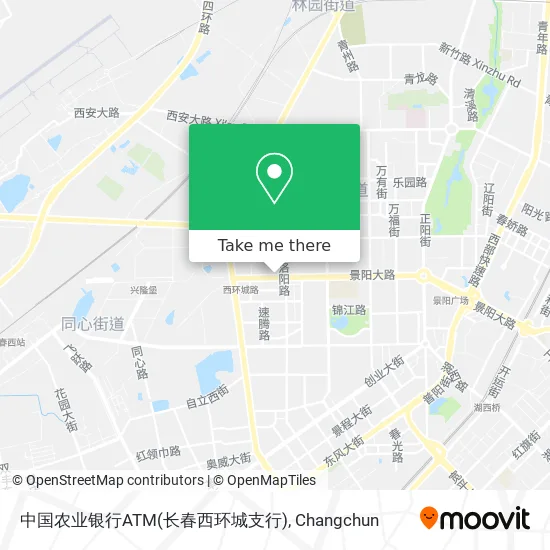中国农业银行ATM(长春西环城支行) map