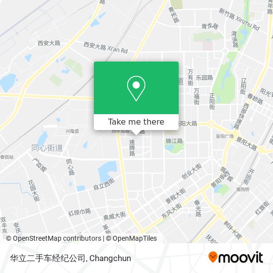 华立二手车经纪公司 map