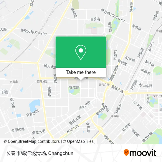 长春市锦江轮滑场 map