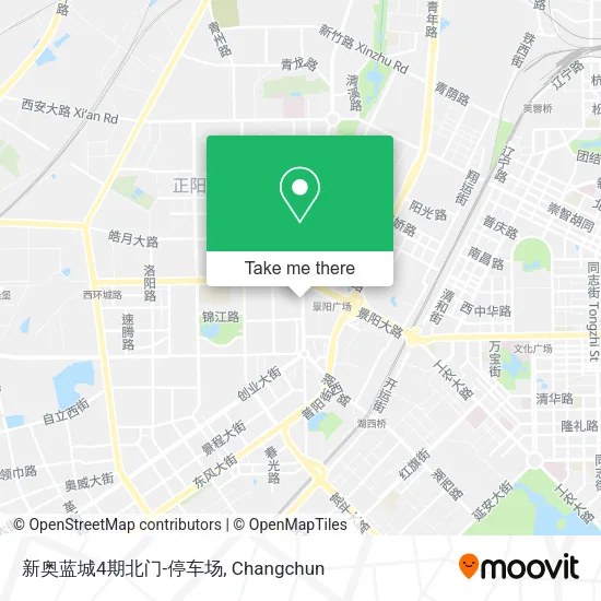 新奥蓝城4期北门-停车场 map