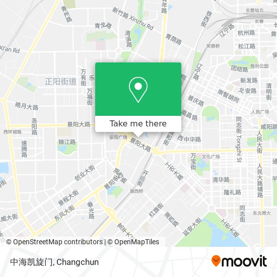 中海凯旋门 map
