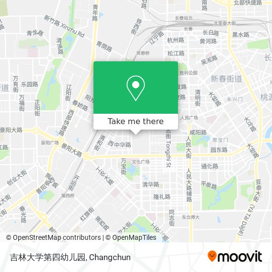 吉林大学第四幼儿园 map