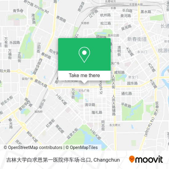 吉林大学白求恩第一医院停车场-出口 map