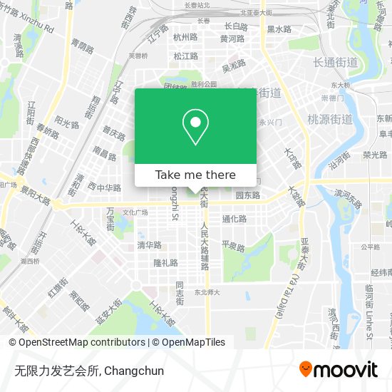 无限力发艺会所 map