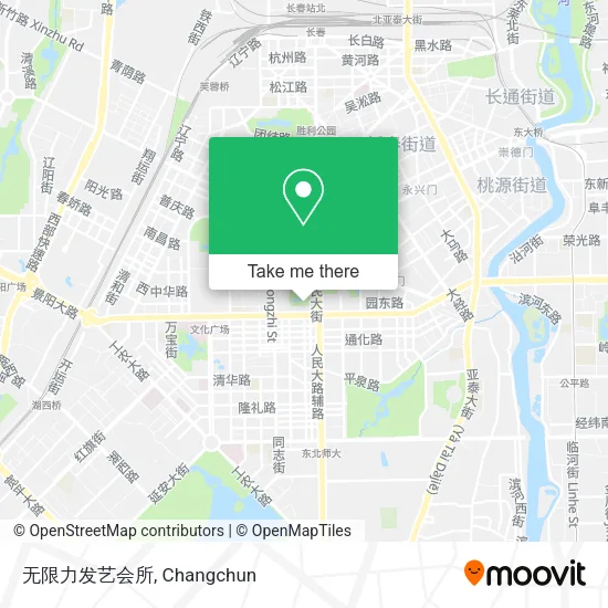 无限力发艺会所 map