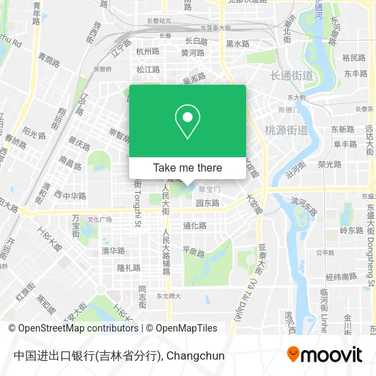 中国进出口银行(吉林省分行) map