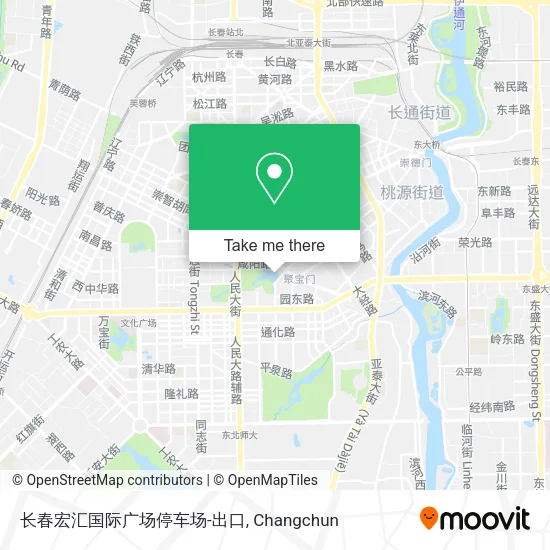 长春宏汇国际广场停车场-出口 map
