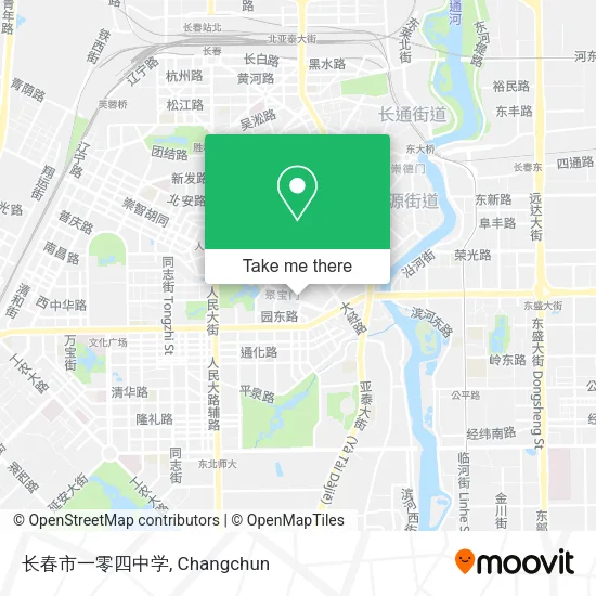 长春市一零四中学 map