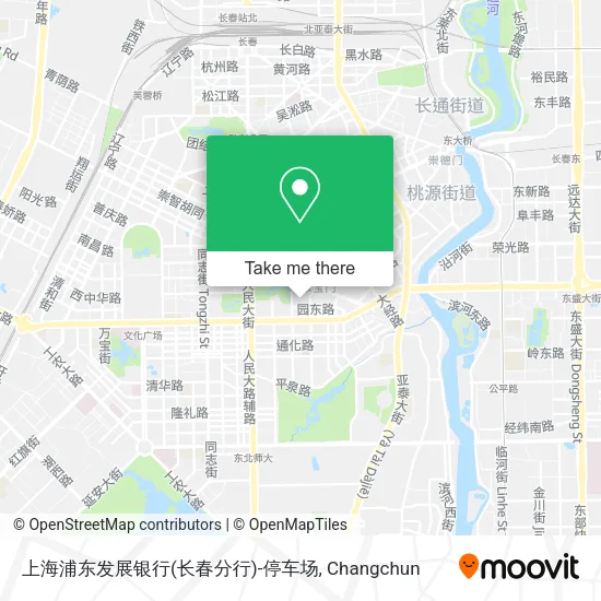 上海浦东发展银行(长春分行)-停车场 map