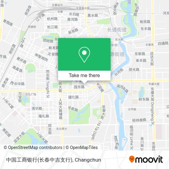 中国工商银行(长春中吉支行) map