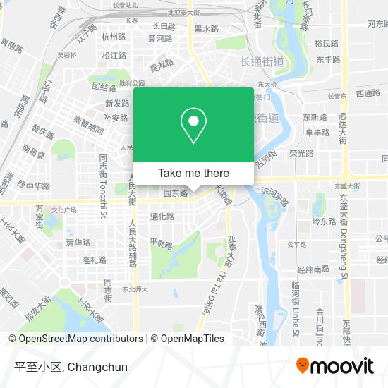 平至小区 map