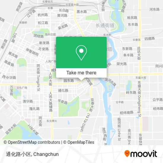 通化路小区 map