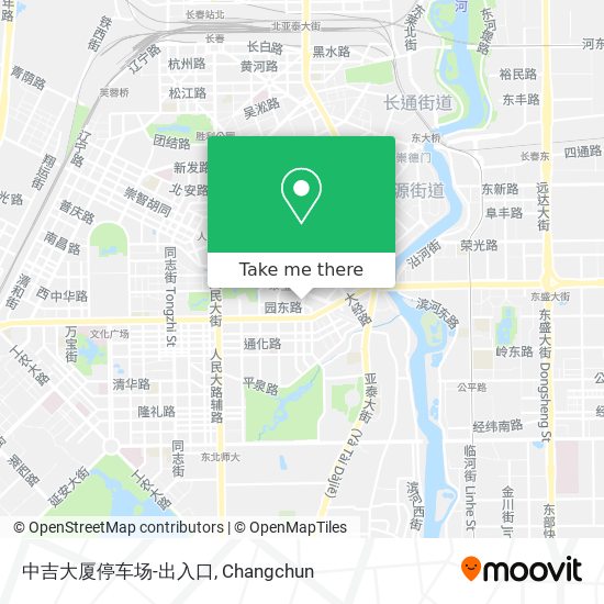 中吉大厦停车场-出入口 map