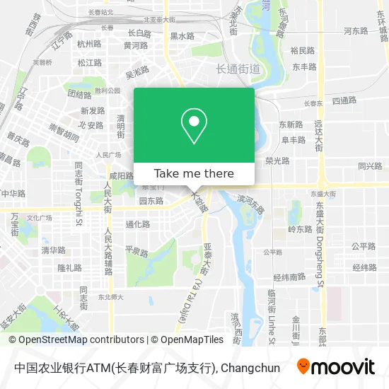 中国农业银行ATM(长春财富广场支行) map
