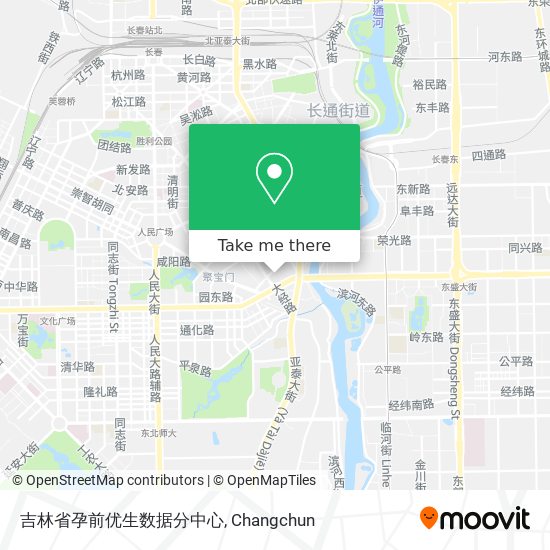吉林省孕前优生数据分中心 map