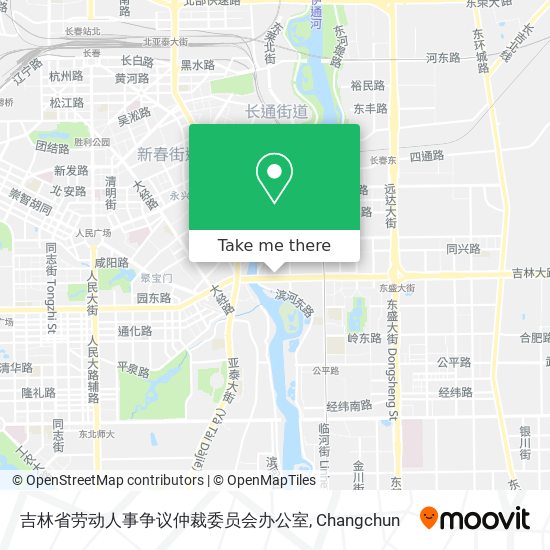 吉林省劳动人事争议仲裁委员会办公室 map