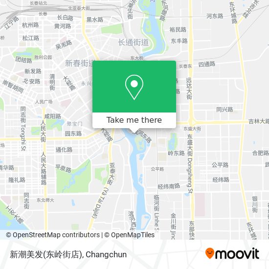 新潮美发(东岭街店) map