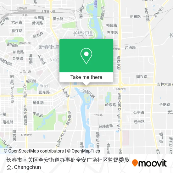 长春市南关区全安街道办事处全安广场社区监督委员会 map
