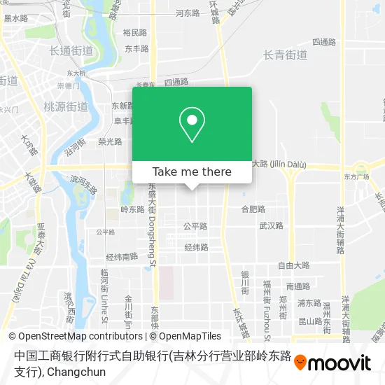 中国工商银行附行式自助银行(吉林分行营业部岭东路支行) map