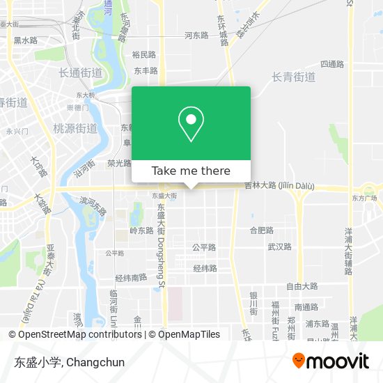 东盛小学 map