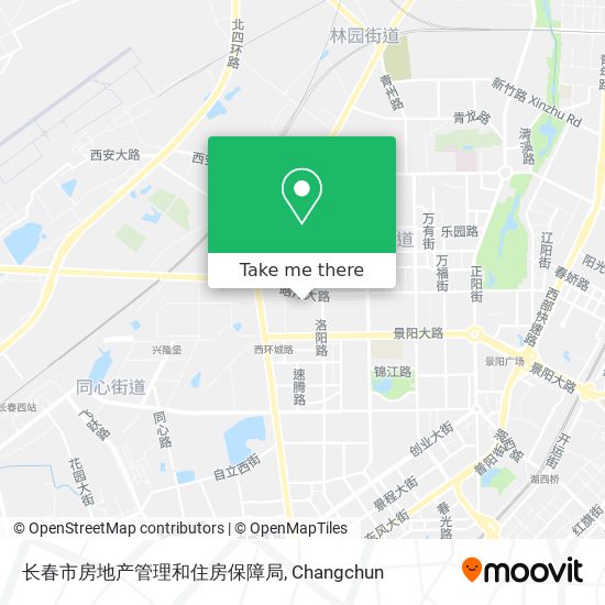 长春市房地产管理和住房保障局 map