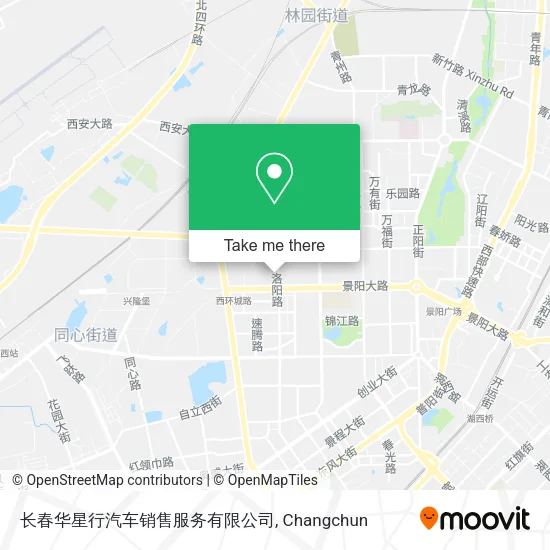 长春华星行汽车销售服务有限公司 map