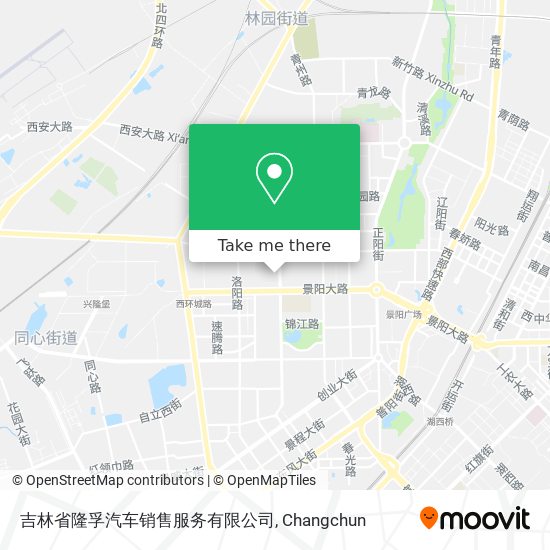 吉林省隆孚汽车销售服务有限公司 map