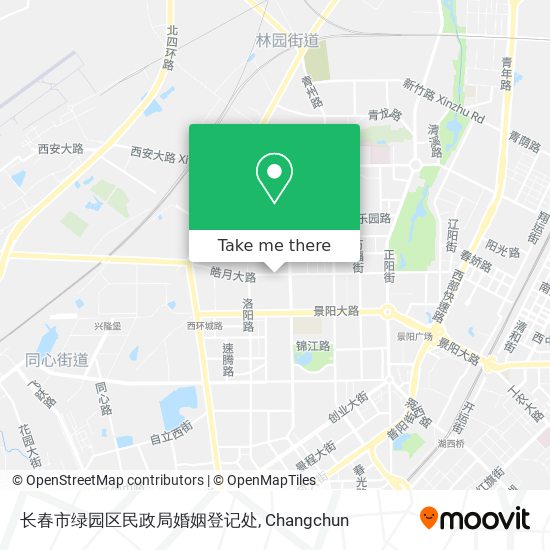 长春市绿园区民政局婚姻登记处 map