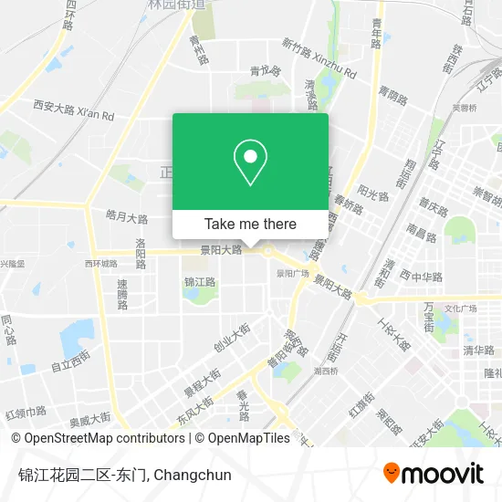 锦江花园二区-东门 map