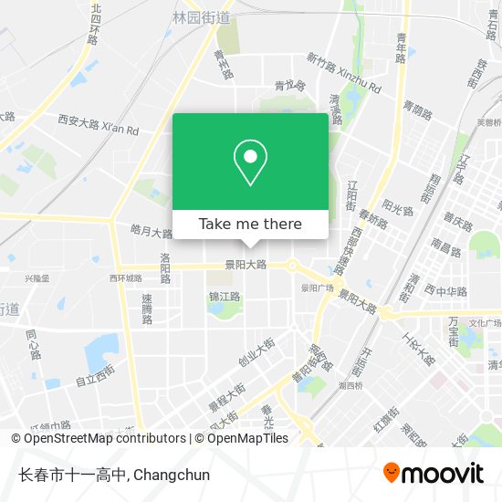长春市十一高中 map