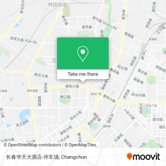 长春华天大酒店-停车场 map