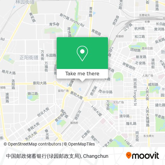 中国邮政储蓄银行(绿园邮政支局) map