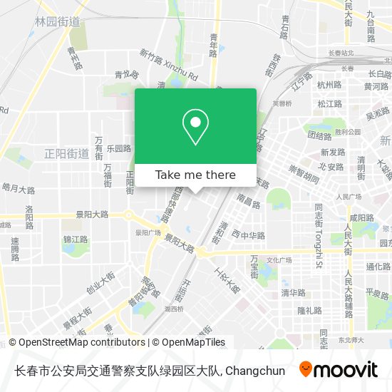 长春市公安局交通警察支队绿园区大队 map