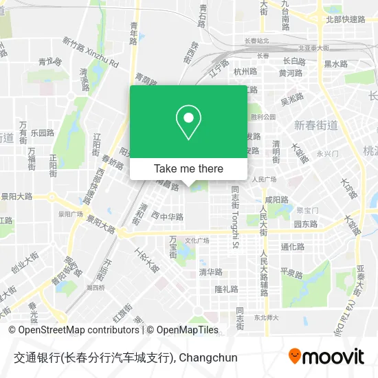 交通银行(长春分行汽车城支行) map
