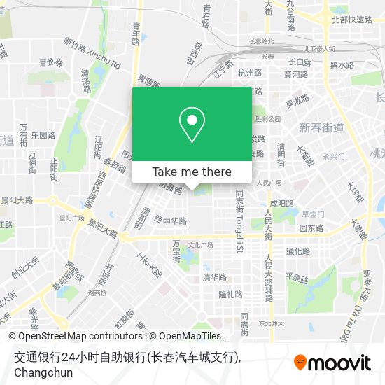 交通银行24小时自助银行(长春汽车城支行) map