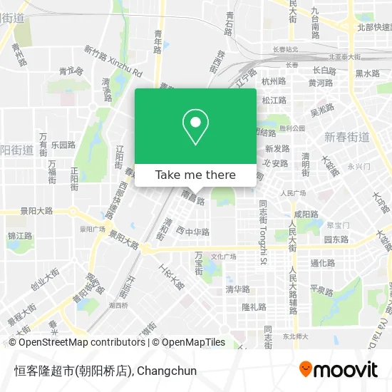 恒客隆超市(朝阳桥店) map