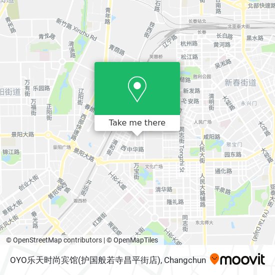 OYO乐天时尚宾馆(护国般若寺昌平街店) map