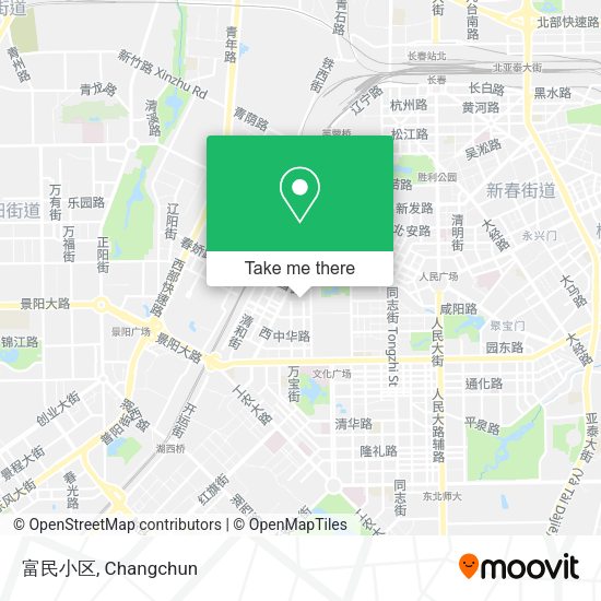 富民小区 map