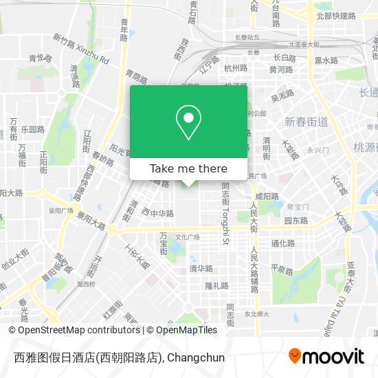 西雅图假日酒店(西朝阳路店) map
