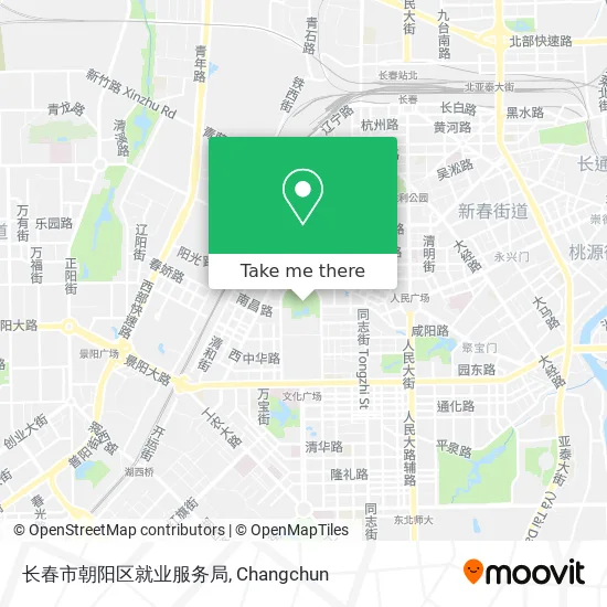 长春市朝阳区就业服务局 map