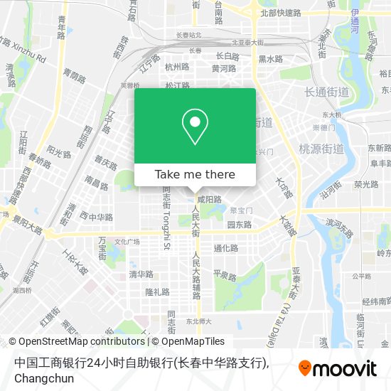 中国工商银行24小时自助银行(长春中华路支行) map