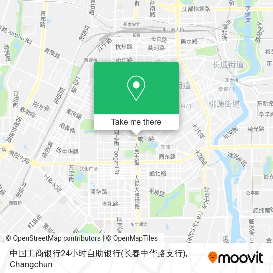 中国工商银行24小时自助银行(长春中华路支行) map