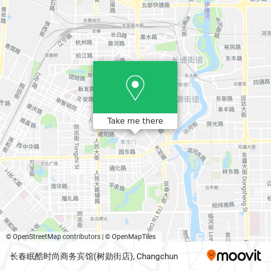 长春眠酷时尚商务宾馆(树勋街店) map