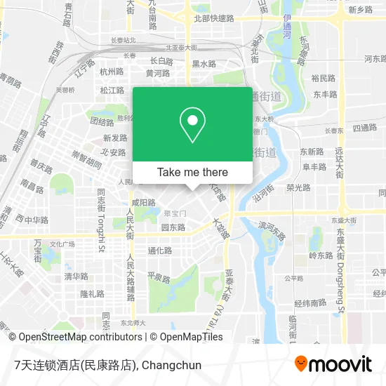 7天连锁酒店(民康路店) map