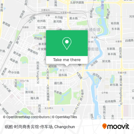 眠酷·时尚商务宾馆-停车场 map