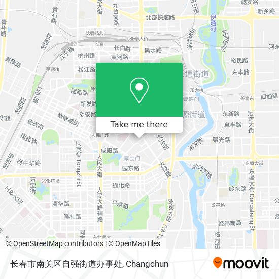 长春市南关区自强街道办事处 map