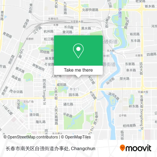 长春市南关区自强街道办事处 map