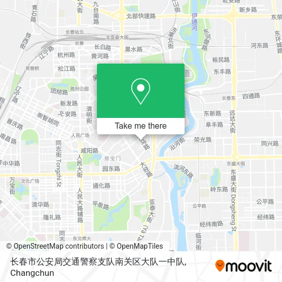 长春市公安局交通警察支队南关区大队一中队 map